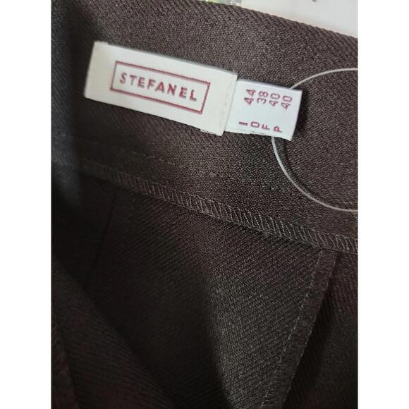 STEFANEL Brown A_line Career Casual Women's Skirt Size US8 NEW #CB1 - Picture 9 of 10